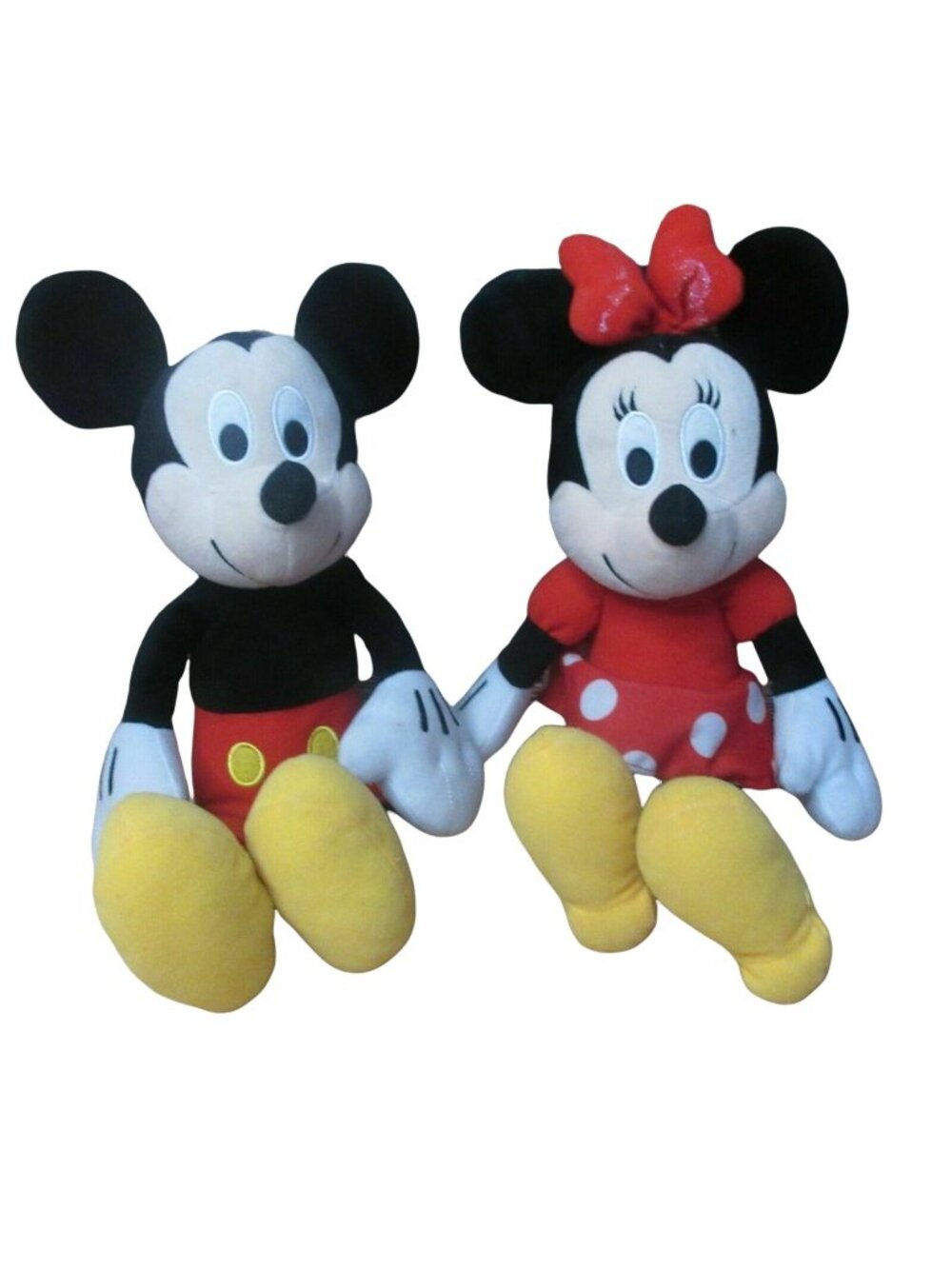 Disney Mickey Mouse and Minnie Mouse Stuffed Plush 14" Figures by Kohl’s Care